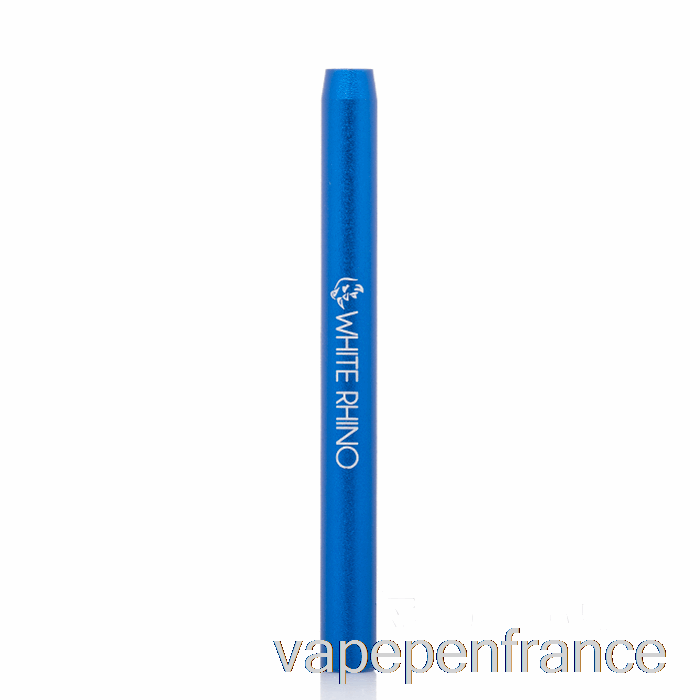 Tuyau De Dégustation De Chauve-souris En Métal De Rhinocéros Blanc Stylo Vape Bleu
